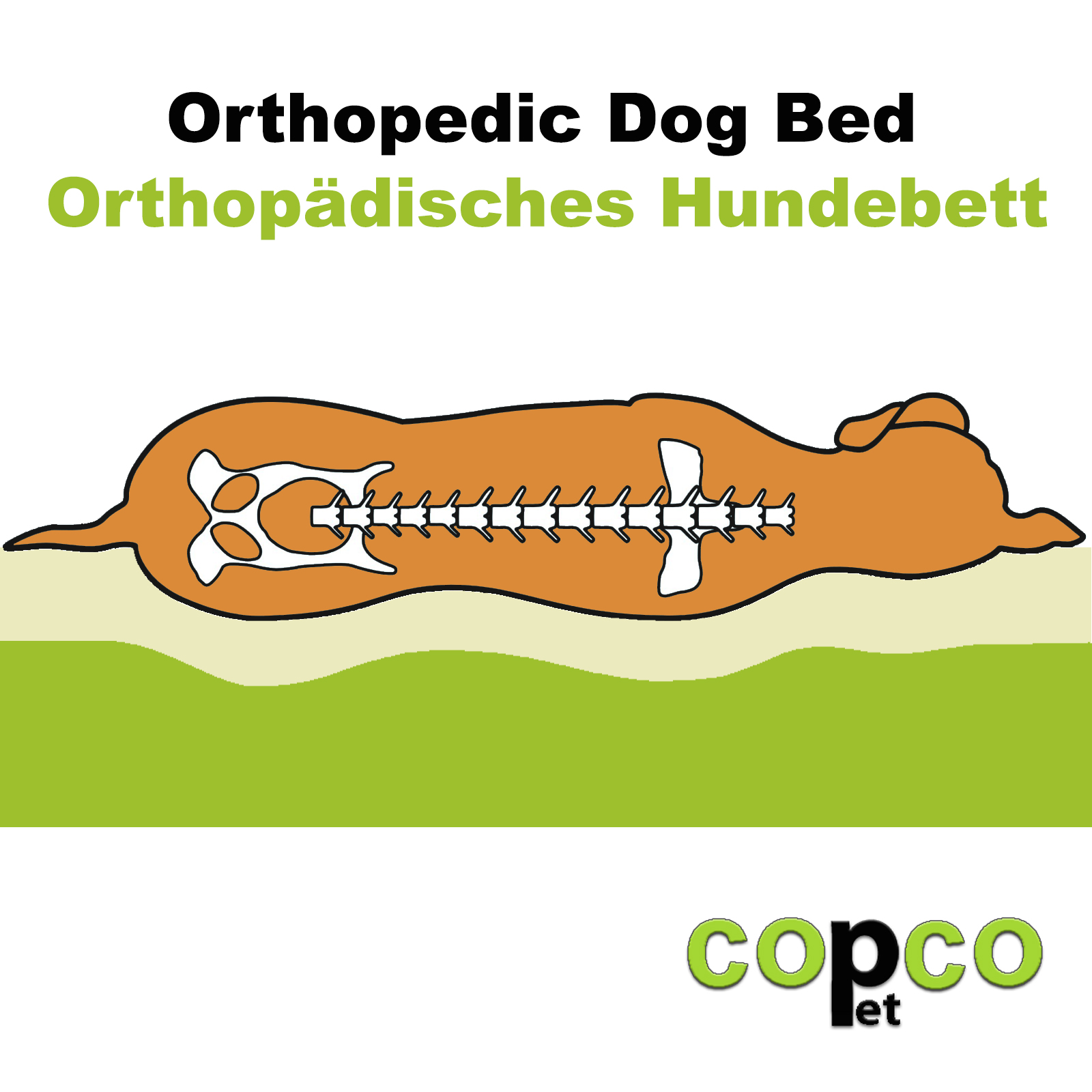 Rocco Orthopädisch Hundebett / Wendebett